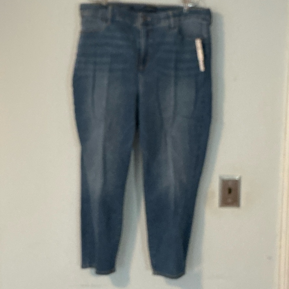 Talbots Jegging Crop Jeans Size 16 High Rise Skinny Medium Wash NWT